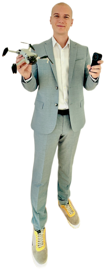 Goran Bozic real estate agent with drone and 360 camera. Listing agent in Croatia.